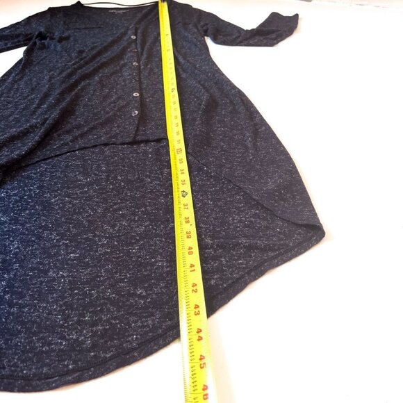 Soft Surroundings | Lena Black Heathered High Low Tunic Top Size Medium - Picture 8 of 8